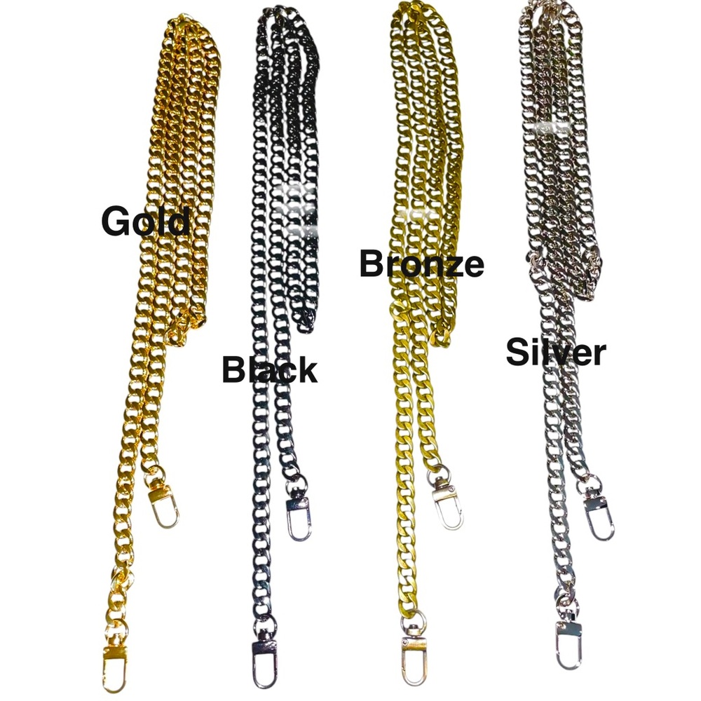 Gold Chain Purse Strap - Women Bags Replacement Strap
